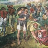 «Мучения святого Антония», Микеланджело Буонарроти — описание картины