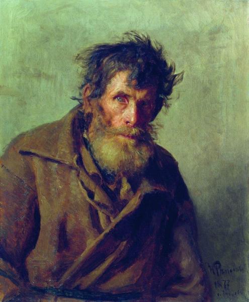 Тревожный человек, Репин, 1877 г