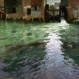 «На Большом канале в Венеции», Фриц Таулов — описание картины