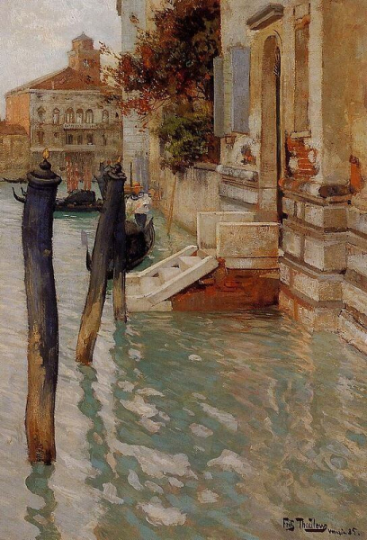 «На Большом канале в Венеции», Фриц Таулов — описание картины