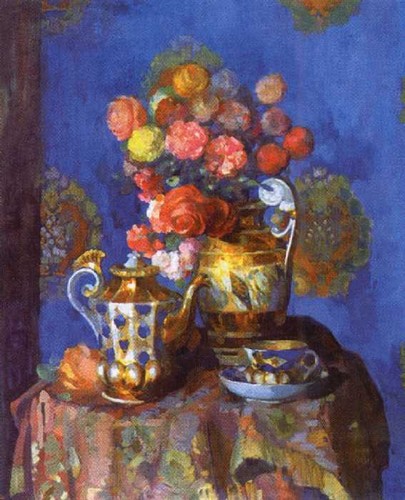 Натюрморт с цветами, Н.Н. Сапунов, 1912 г