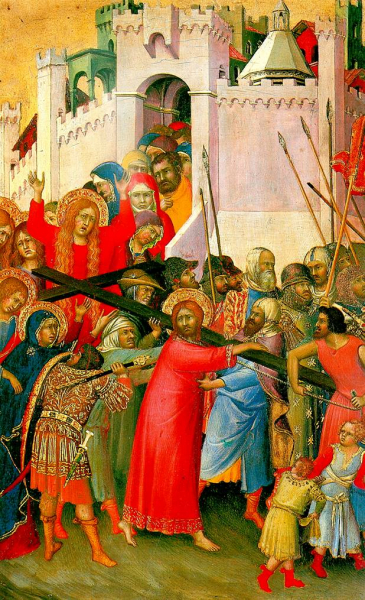 несение креста, Симоне Мартини, 1333 г