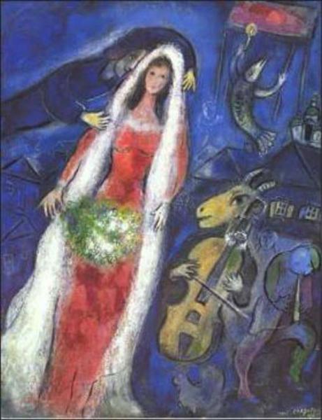 Невеста, Марк Шагал — описание картины