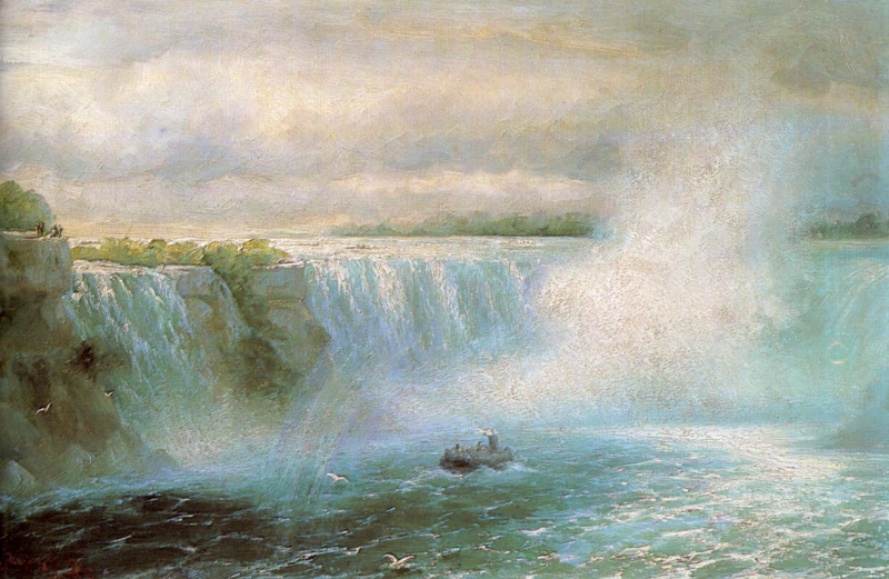 «Ниагарский водопад», Иван Константинович Айвазовский — описание картины