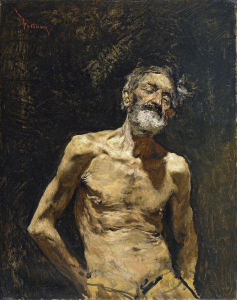 «Нищий старик на солнце», Мариано Фортуни — описание картины
