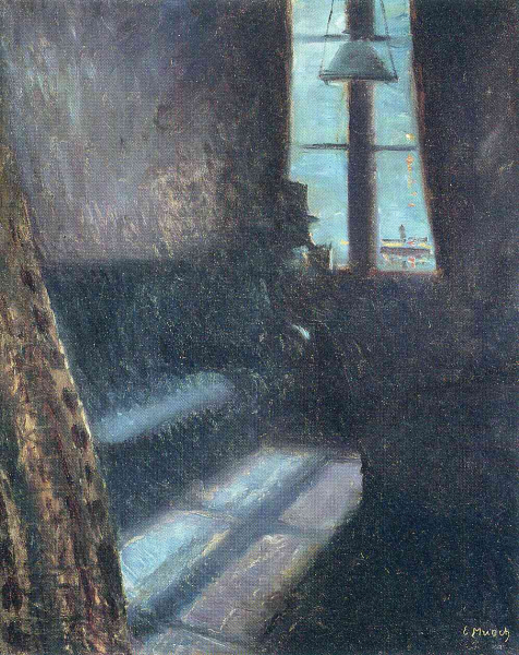 «Ночь в Сен-Клу», Эдвард Мунк — описание картины