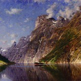 «Норвежский фьорд», Эйлерт Адельстен Норман — описание картины