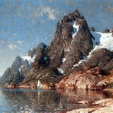 «Норвежский фьорд», Эйлерт Адельстен Норман — описание картины