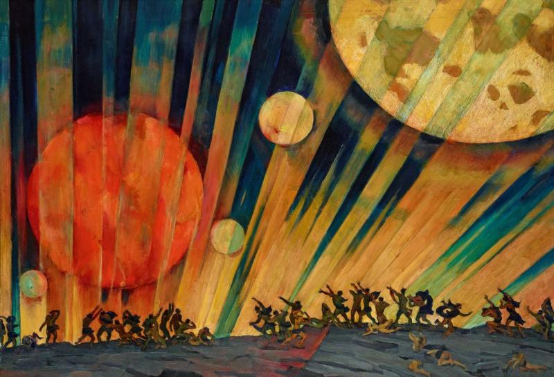 «Новая планета», Константин Федорович Юон — описание картины