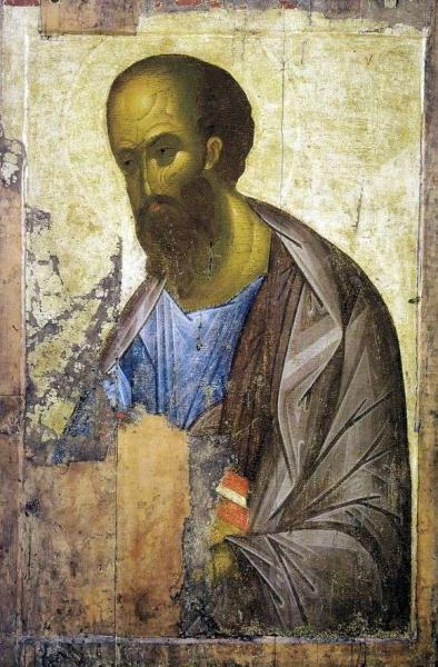 Описание иконы Андрея Рублева «Апостол Павел»