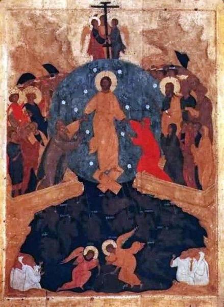 Описание иконы Дионисия «Сошествие во ад»