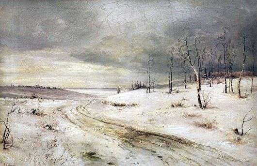 Описание картины Алексея Саврасова «Зимняя дорога»