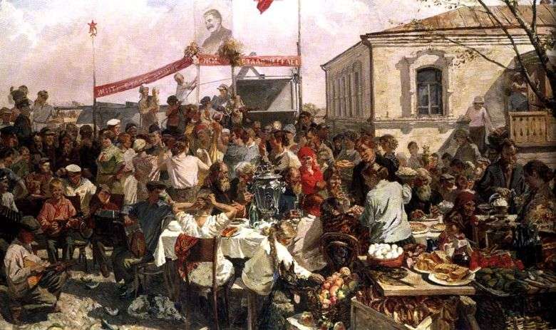 Описание картины Аркадия Пластова «Колхозный праздник»