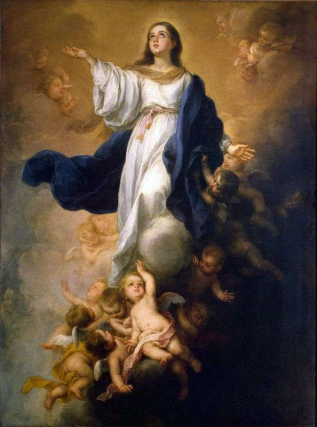 Описание картины Бартоломе Эстебана Мурильо «Вознесение Девы Марии»
