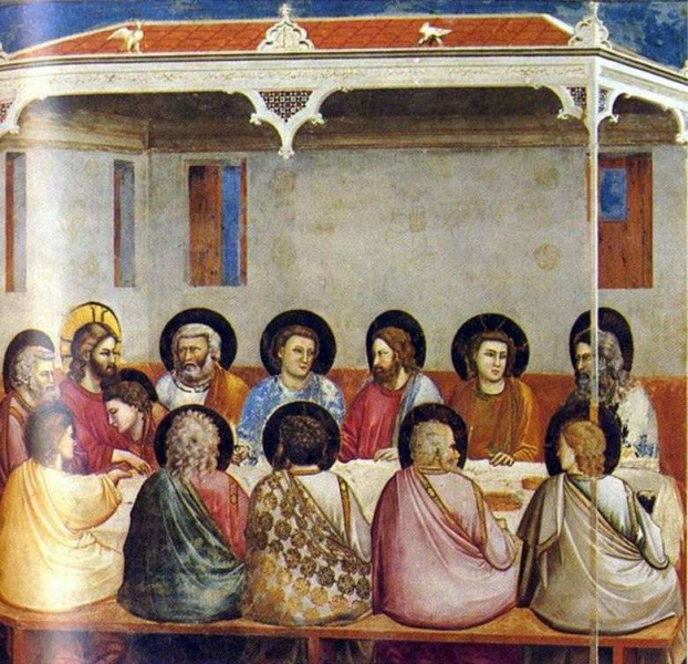 Описание картины Джотто Ди Бондоне «Тайная вечеря» (1304-1305 гг.)