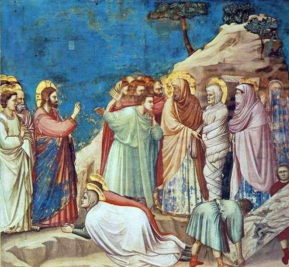 Описание картины Джотто «Воскресение Лазаря»