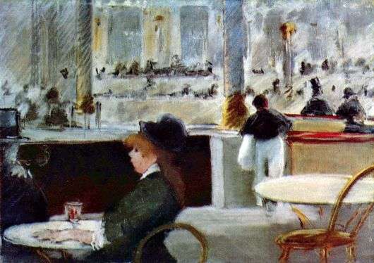Описание картины Эдуара Мане «В кафе»