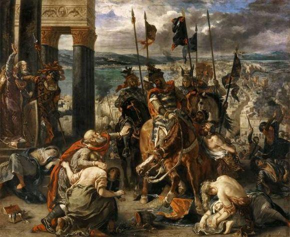 Описание картины Эжена Делакруа «Падение Константинополя крестоносцами”