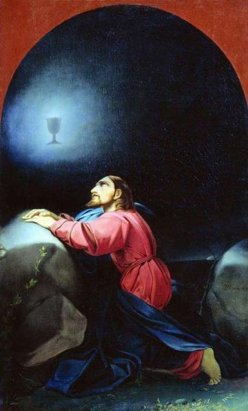 Описание картины Федора Бруни «Молитва о чаше»