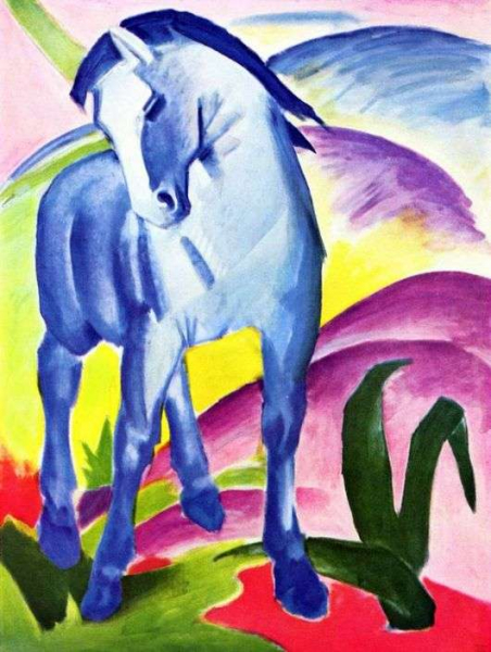 Описание картины Франца Марка «Синяя лошадь»