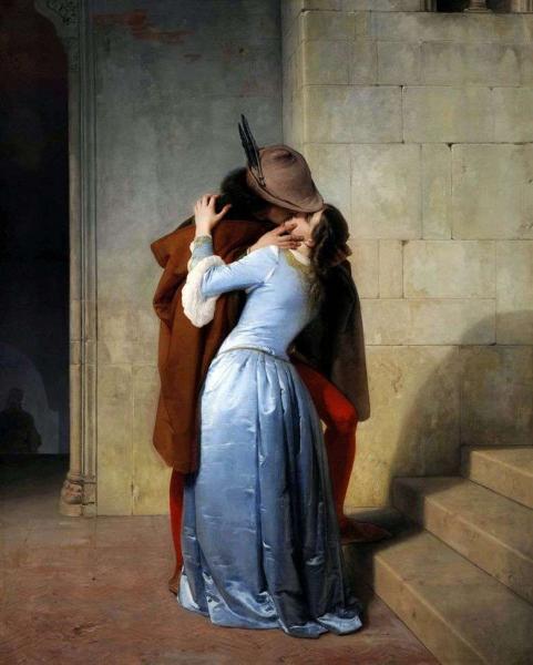 Описание картины Франческо Хейса «Поцелуй»