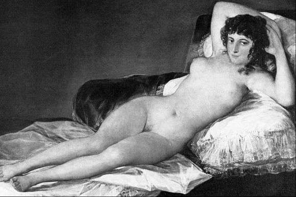 Описание картины Франсиско де Гойи «Маха обнажённая»