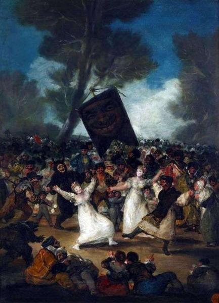 Описание картины Франсиско де Гойи «Погребение сардины»