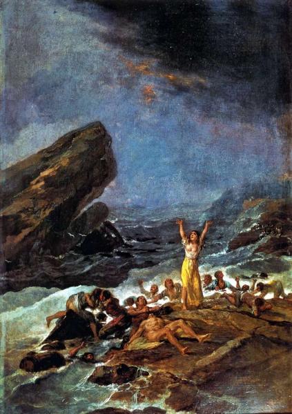 Описание картины Франсиско де Гойи «Кораблекрушение»