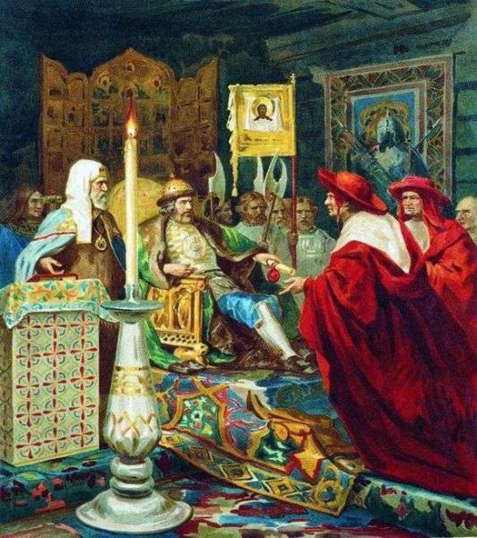 Описание картины Генрика Семирадского «Александр Невский получает папское наследство»