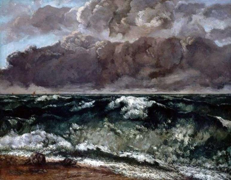 Описание картины Гюстава Курбе «Волна» (1870)
