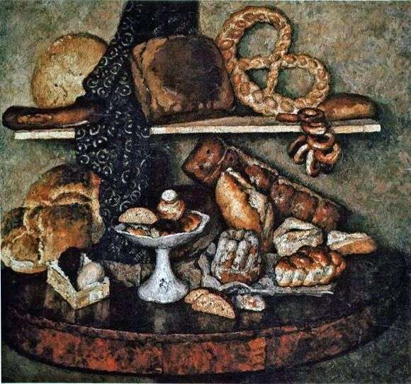 Описание картины Ильи Машкова «Ешь московский хлеб»