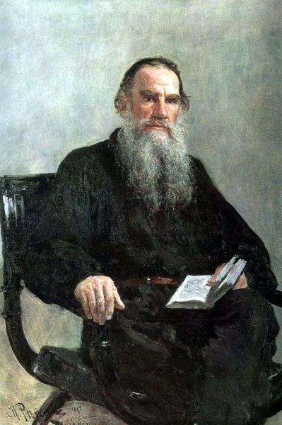 Описание картины Ильи Репина «Портрет Толстого»