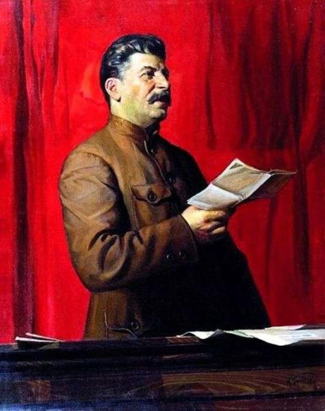 Описание картины Исаака Бродского «Портрет Сталина»