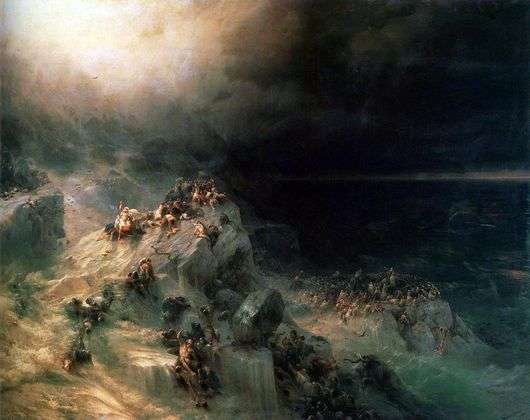 Описание картины Ивана Айвазовского «Потоп»