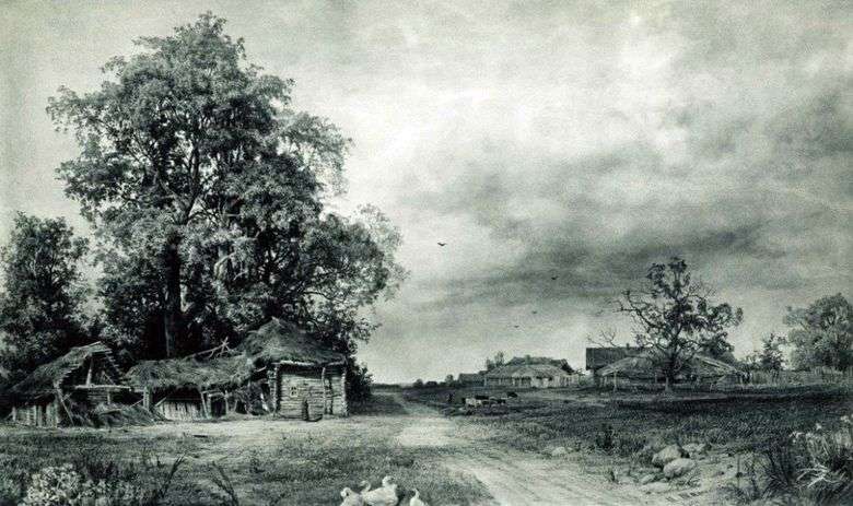 Описание картины Ивана Шишкина «Деревня»