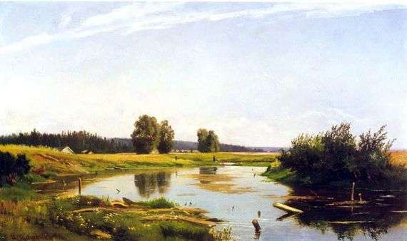 Описание картины Ивана Шишкина «Пейзаж с озером»