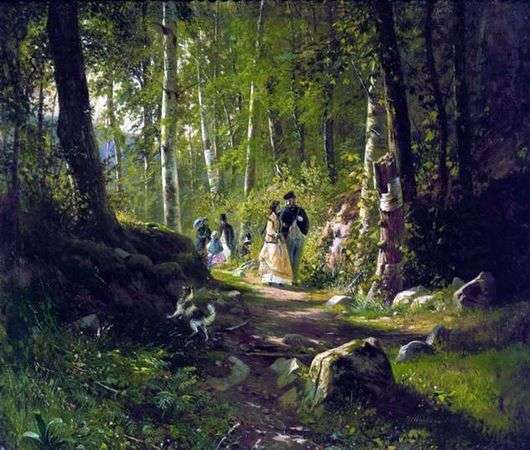 Описание картины Ивана Шишкина «Прогулка в лесу»