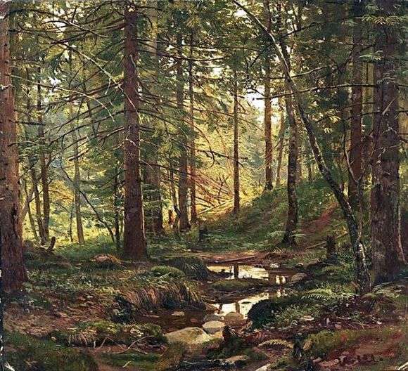 Описание картины Ивана Шишкина «Ручей в лесу»