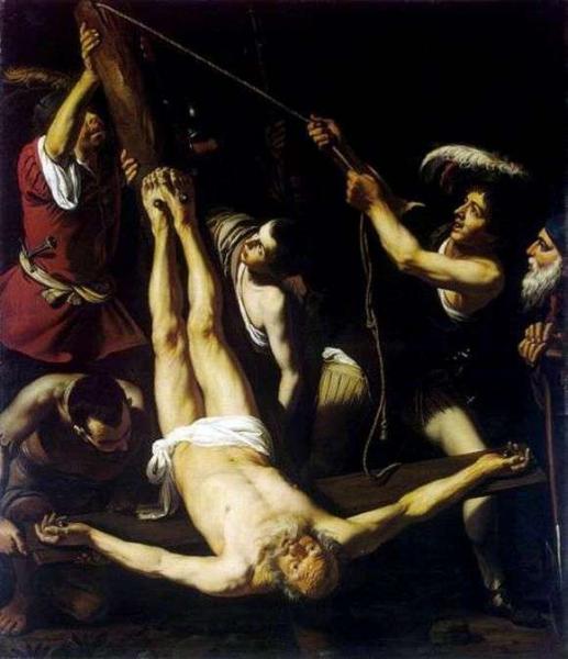 Описание картины Караваджо «Распятие святого Петра»