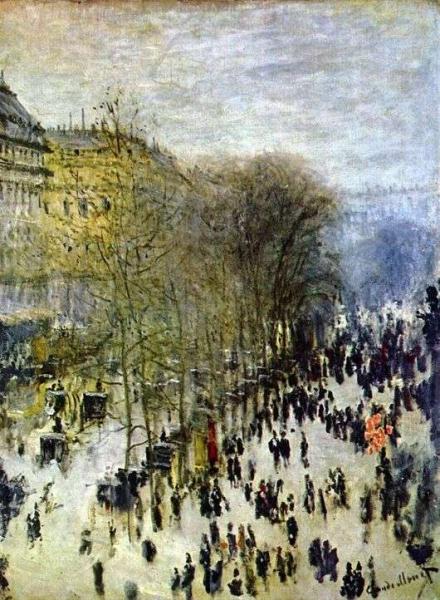 Описание картины Клода Моне «Бульвар капуцинов в Париже»