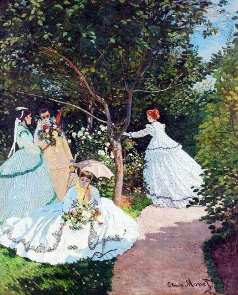 Описание картины Клода Моне «Женщины в саду»