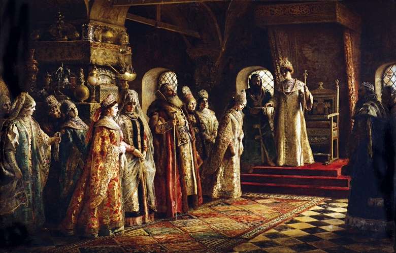 Описание картины Константина Маковского «Выбор невесты»