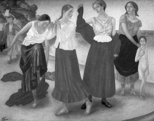 Описание картины Кузьмы Петровой-Водкиной «Девушки на Волге»