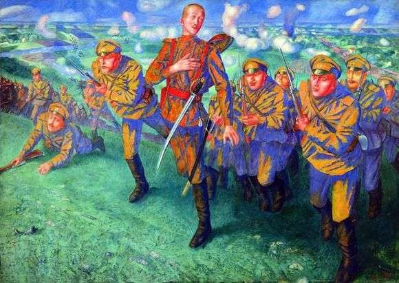 Описание картины Кузьмы Петрова-Водкина «На линии огня»