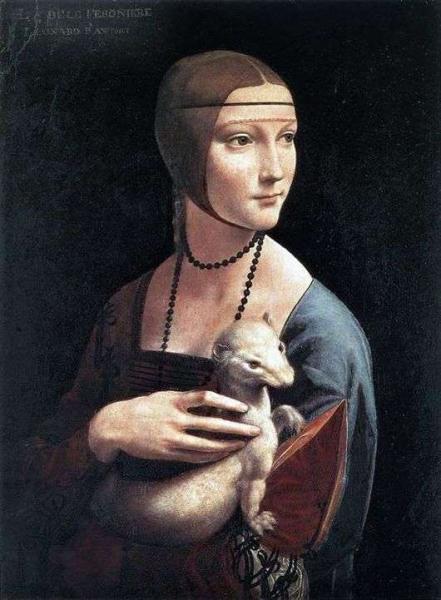 Описание картины Леонардо да Винчи «Дама с Гермионой »