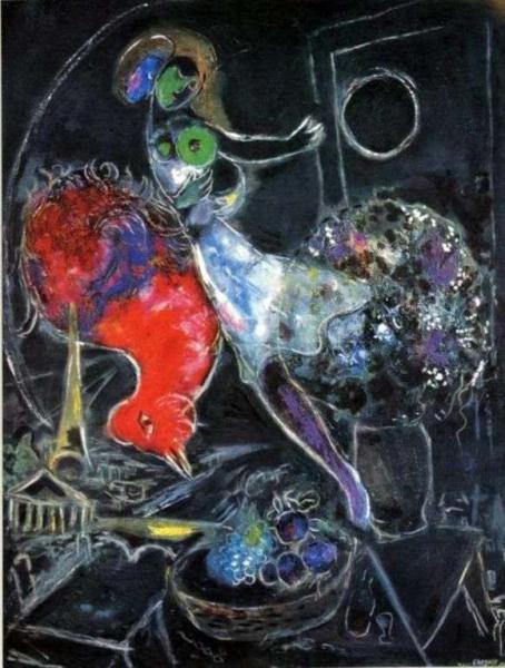 Описание картины Марка Шагала «Ночь»