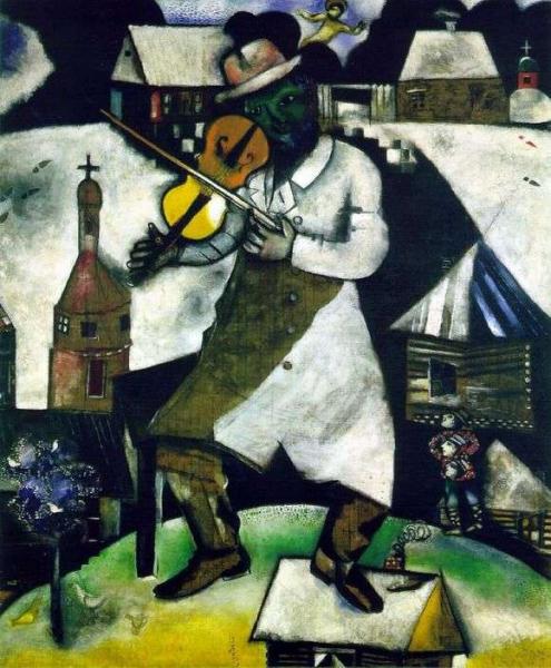Описание картины Марка Шагала «Скрипач»