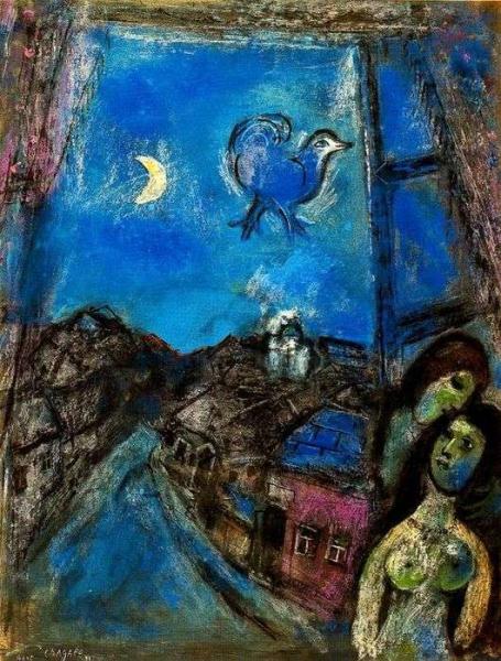 Описание картины Марка Шагала «Вечер у окна»