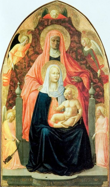 Описание картины Мазаччо «Святая Анна с Мадонной с младенцем»