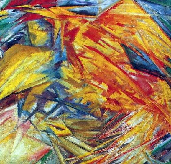 Описание картины Михаила Ларионова «Петух и курица»